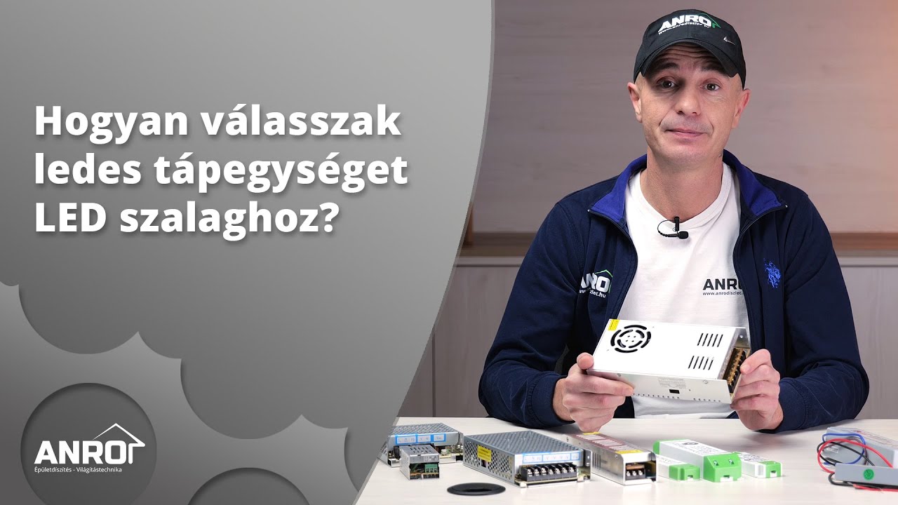 LED T&Aacute;PEGYS&Eacute;G BEK&Ouml;T&Eacute;S: Hogyan v&aacute;lasszunk t&aacute;pegys&eacute;get LED szalaghoz? LED szalag csatlakoztat&aacute;sa!