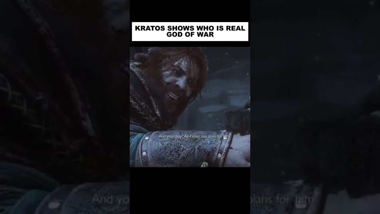 Kratos shows who is real Gangster #godofwar #shorts