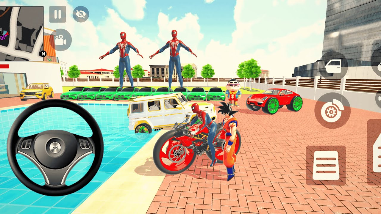 Indian Bikes driving 3d | Play as a Spiderman | Indian Theft Aura Simulator