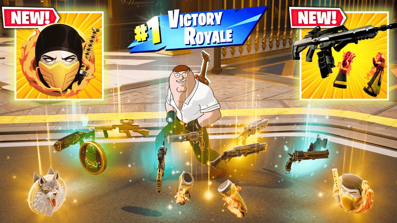 PETER GRIFFIN vs SCORPION'S KOMBAT KIT MYTHIC! 3 MEDALLIONS & MYTHIC’S CHALLENGE (FortniteChapter6)