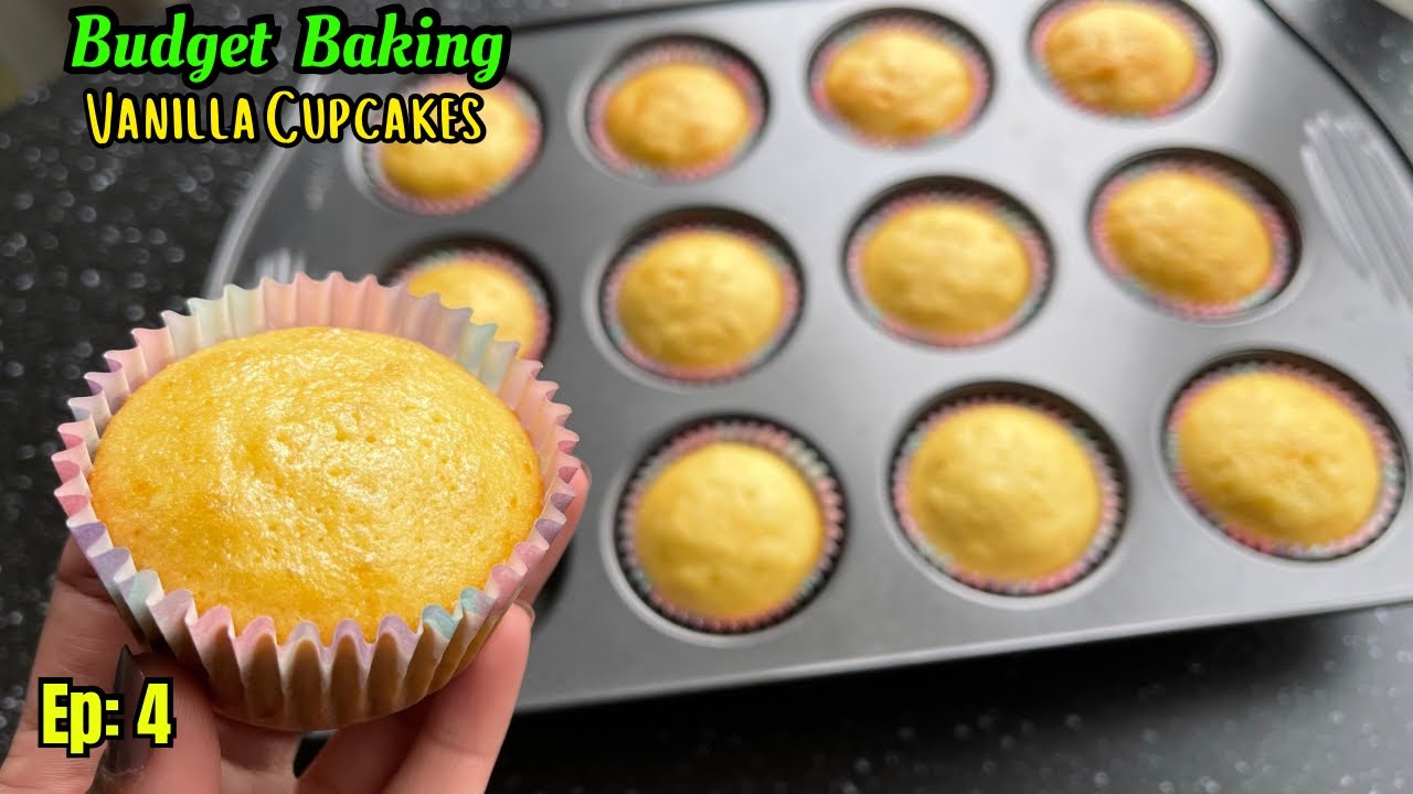 Bakery Style Vanilla Cupcakes with Oil | Budget Baking @Humainthekitchen
