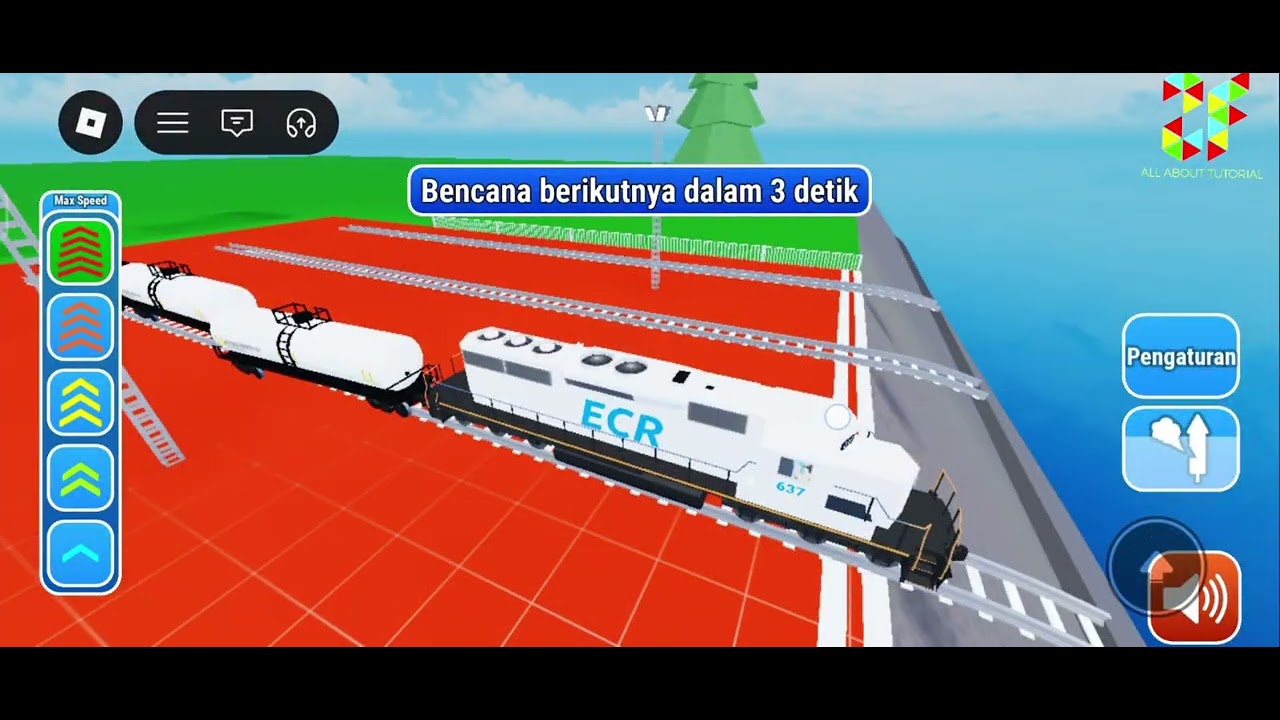 Roblox!! YANG BENER AJA  JALAN KERETA API MASUK JURANG