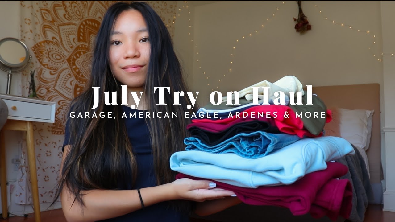 July Try on Haul *Garage, American Eagle, Ardenes & more* | Megz Mahoney