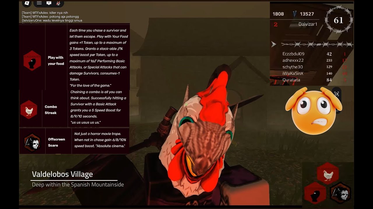 The Abbyswalker VS high Level Survivors 140 200   Violence District ROblox Indonesia