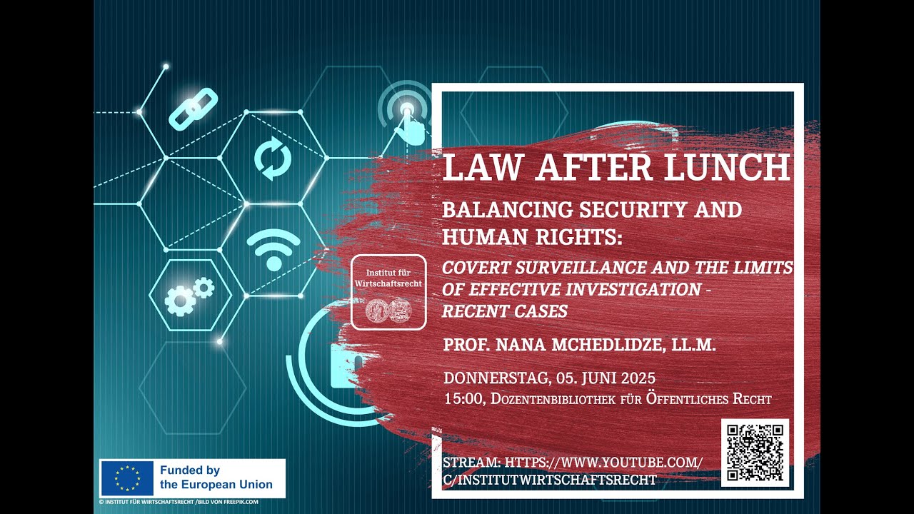 Law After Lunch | Prof. Nana Mchedlidze, LL.M. (Warwick & Utrecht)