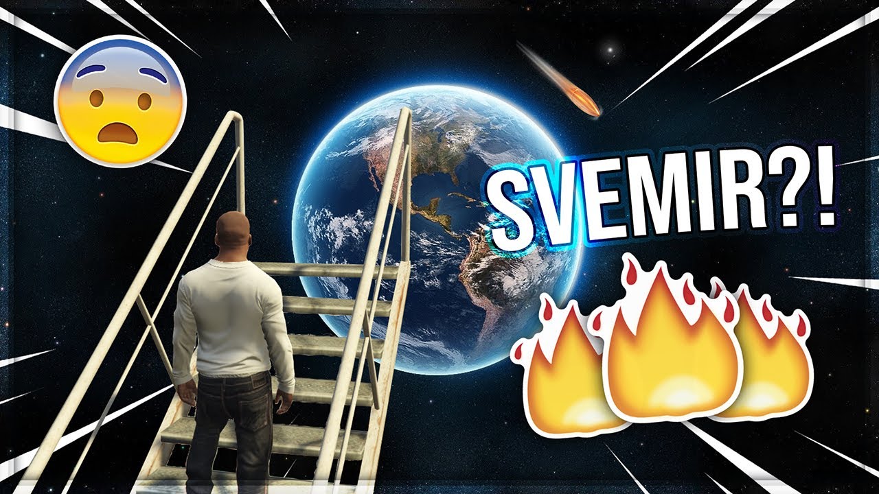 PUTUJEMO KROZ SVEMIR U GTA 5 ?!  *nemoguca misija*