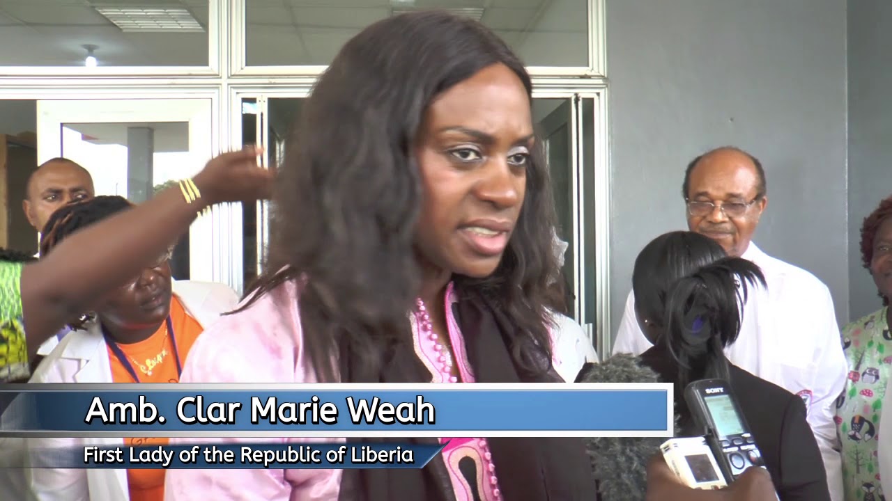 Liberia's First Lady Clar Weah Visits JFK Maternity Center on Good Friday