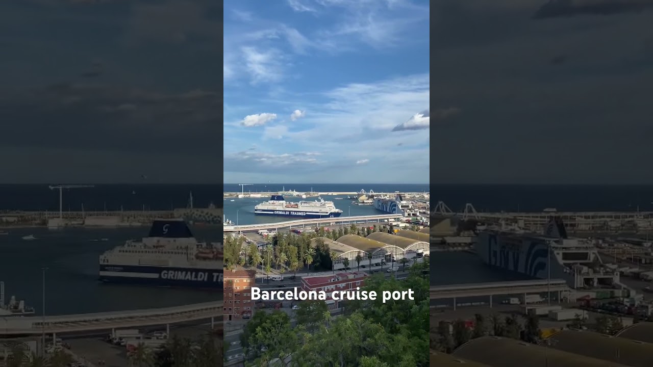 BARCELONA CRUISE PORT #barcelona #spain #catalunya #cruise #shorts
