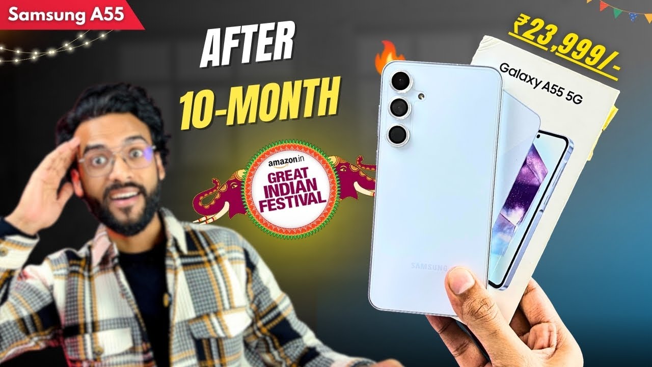 Samsung Galaxy A55 Price in Amazon The Great Indian Festival Sale 2025🔥Best Samsung Deals on Amazon