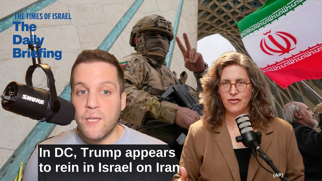 In DC, Trump appears to rein in Israel on Iran
