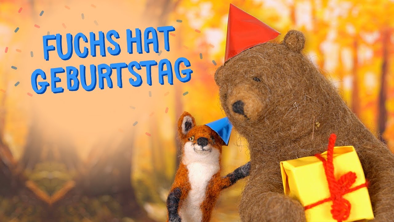 Kinder Geschichte Puppenspiel - Der Fuchs hat Geburtstag