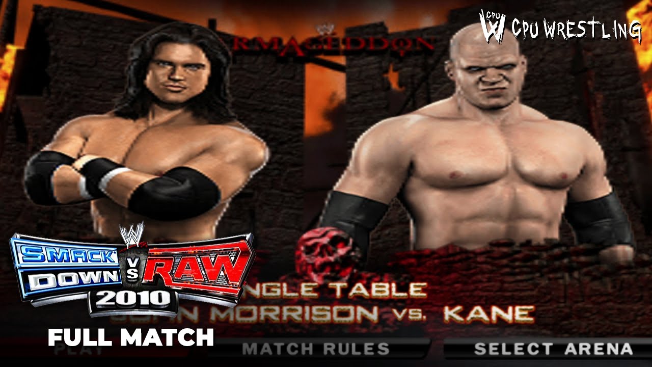 WWE SVR 2010 | Матч со столами: Джон Моррисон против Кейна