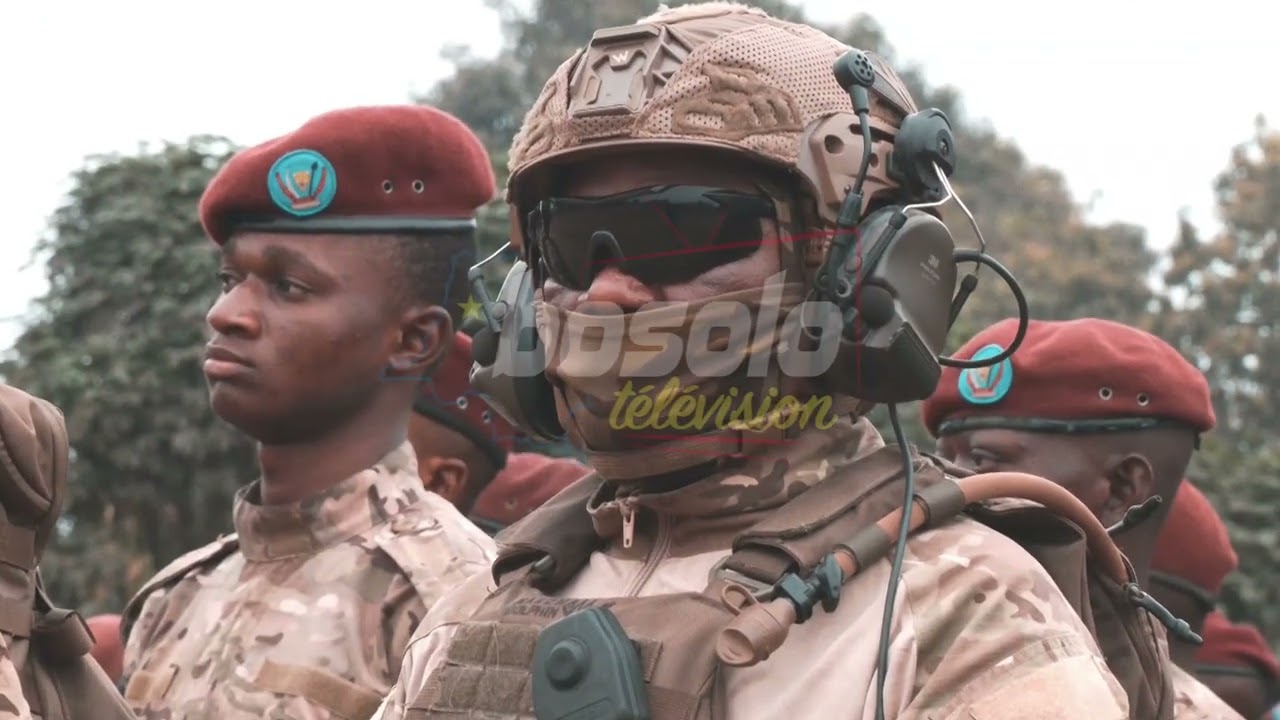 GEN-MAJ KABI KIRIZA EPHRAÏM FACE A SES TROUPES SUR LEUR MISSION  LORSDES JEUX DE LA FRANCOPHONIE