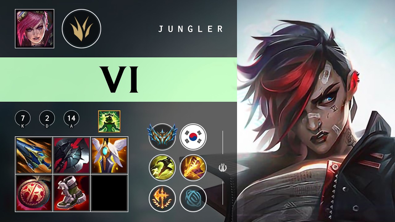 Vi Jungle vs Kha'Zix - KR Challenger Patch 26.07
