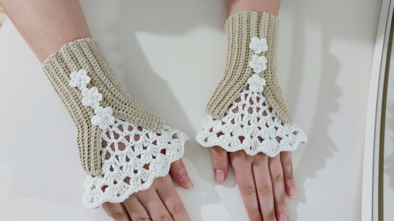 Vintage eldiven/ tığ işi örgü eldiven  #vintage #gloves 