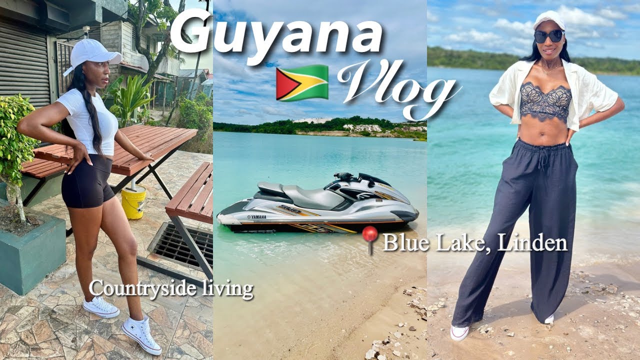 Exploring the countryside of Guyana 🇬🇾| Blue Water Lake, Guyana +Cooking Guyanese dishes 