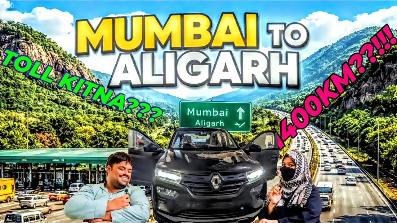 Mumbai to Aligarh in a Kwid! Is it Safe for 120 km/h? 😱 #renaultcars #renaultkwid #travelindia #1400