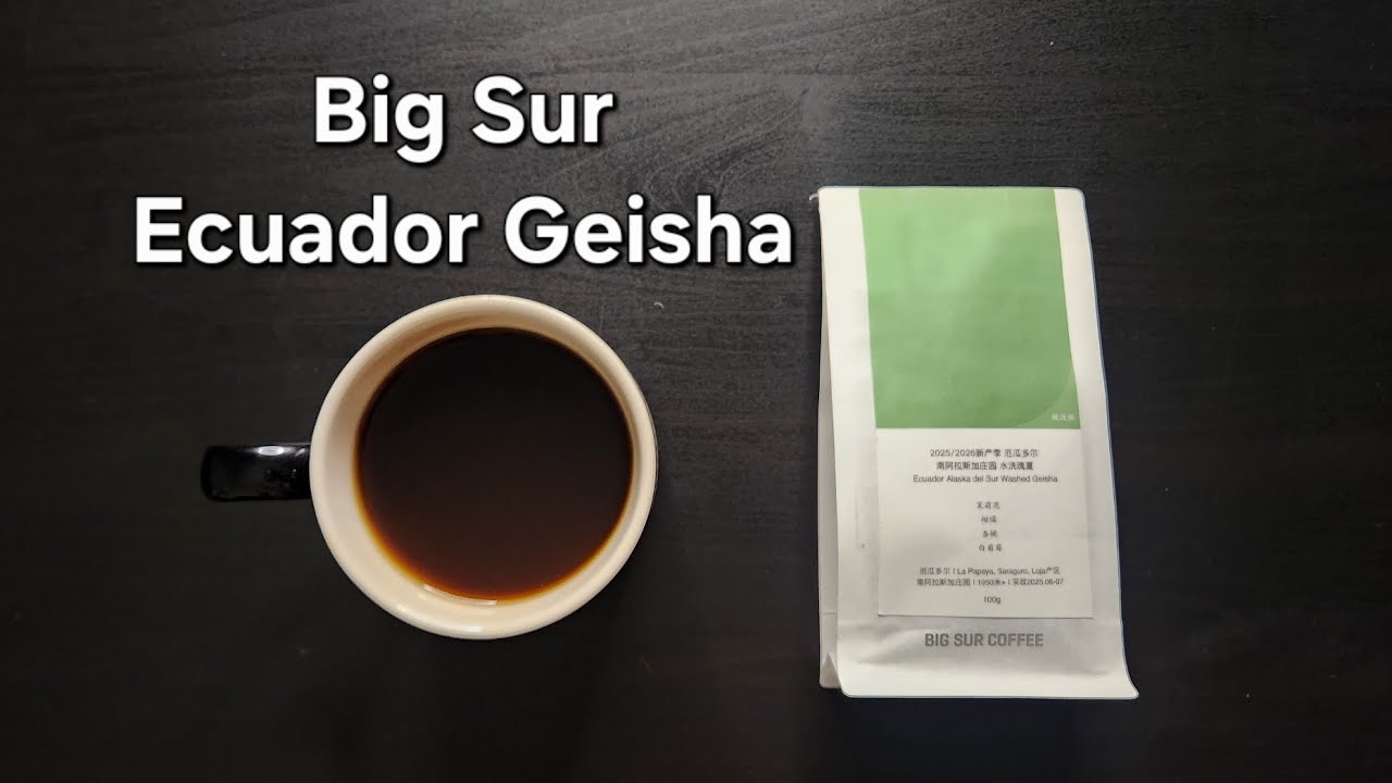 Обзор кофе Big Sur (Шанхай, Китай) - Мытый эквадорский кофе Alaska Del Sur Geisha