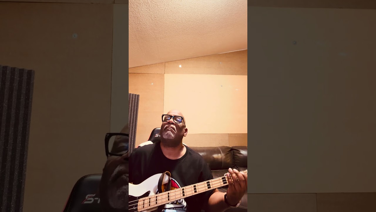 Recording some bass on my track called “Against The Wall “ Hope the producers will keep it :)