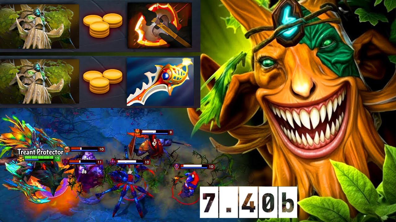 Это НЕ билд поддержки&hellip; Treant MID Rapier | 7.40b