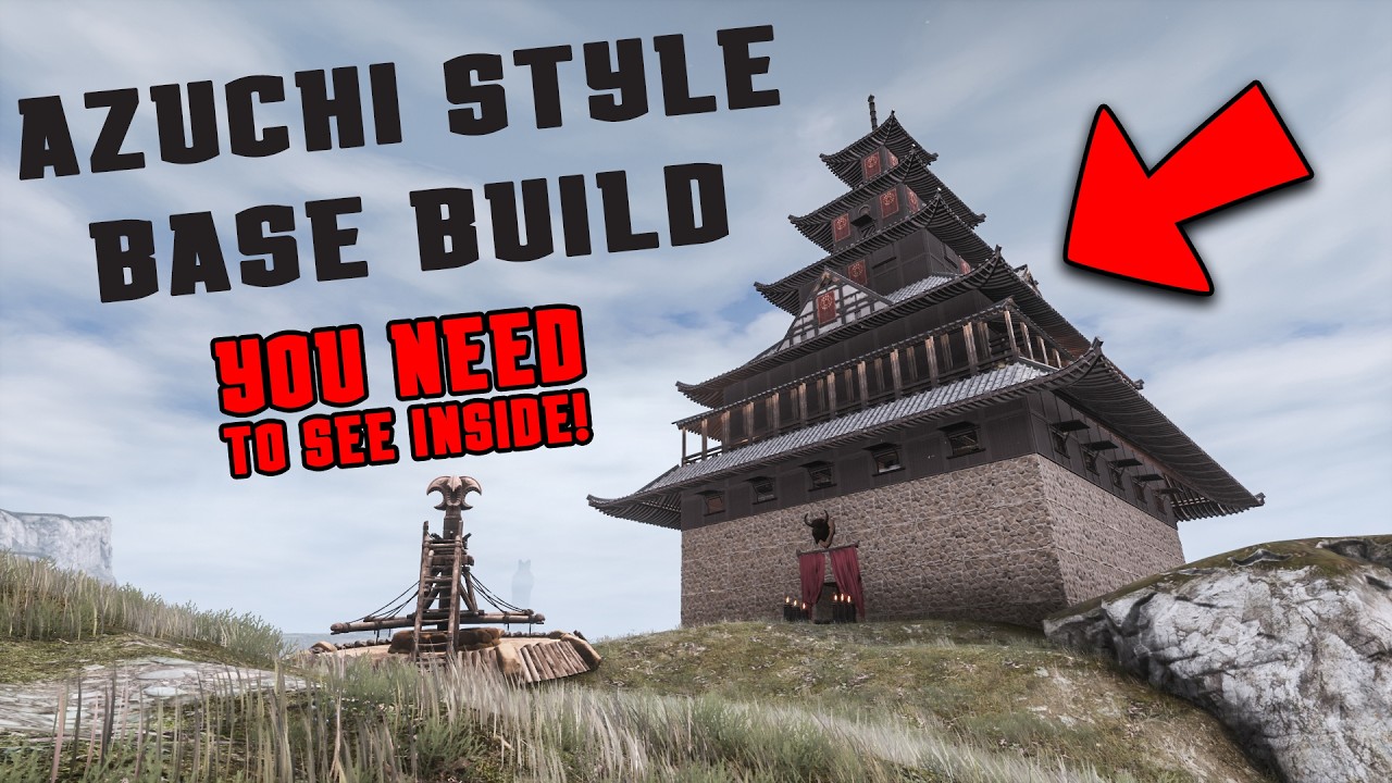 Azuchi Style Base Build - You need to see inside! | Conan Exiles