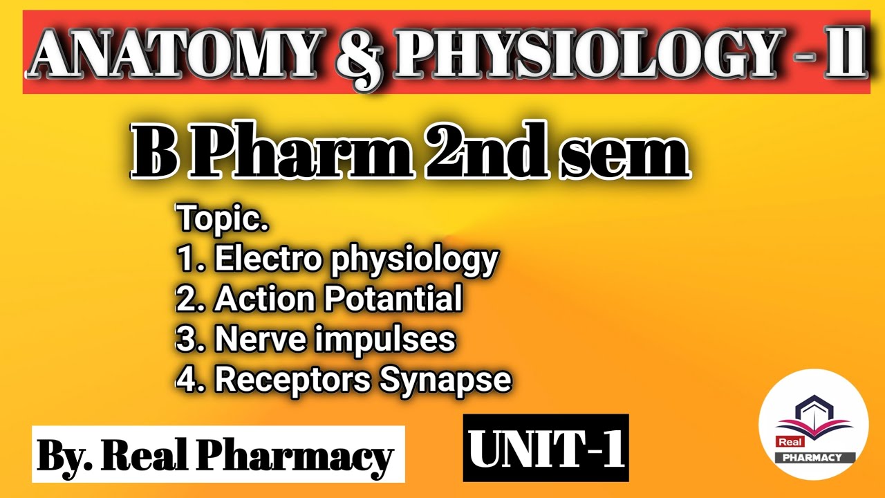 Electrophysiology | Action Potential & Synapse | HAP-II | Real Pharmacy