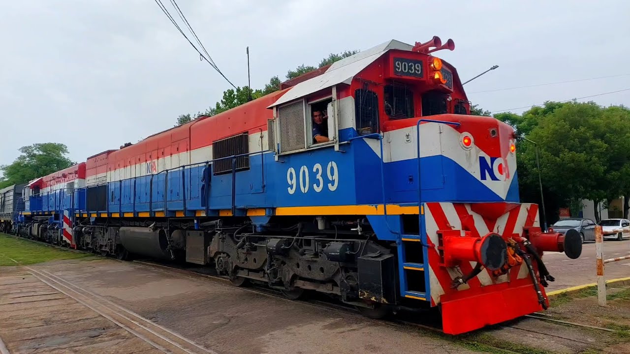 [4K] Tren de tolvas graneras de NCA con destino a General Deheza pasando por Marcos Juárez!!!!!!