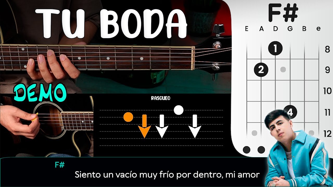 TU BODA (GUITARRA) Oscar Maydon y Fuerza Regida - DEMO | CHORDS / TABS
