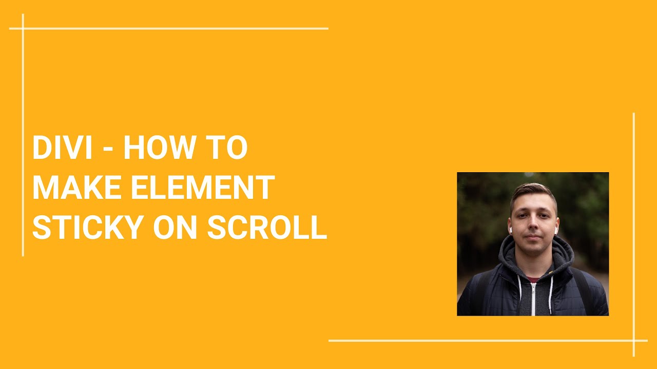 How to create a sticky column, row or any element with Divi theme WordPress. Stack column with Divi.
