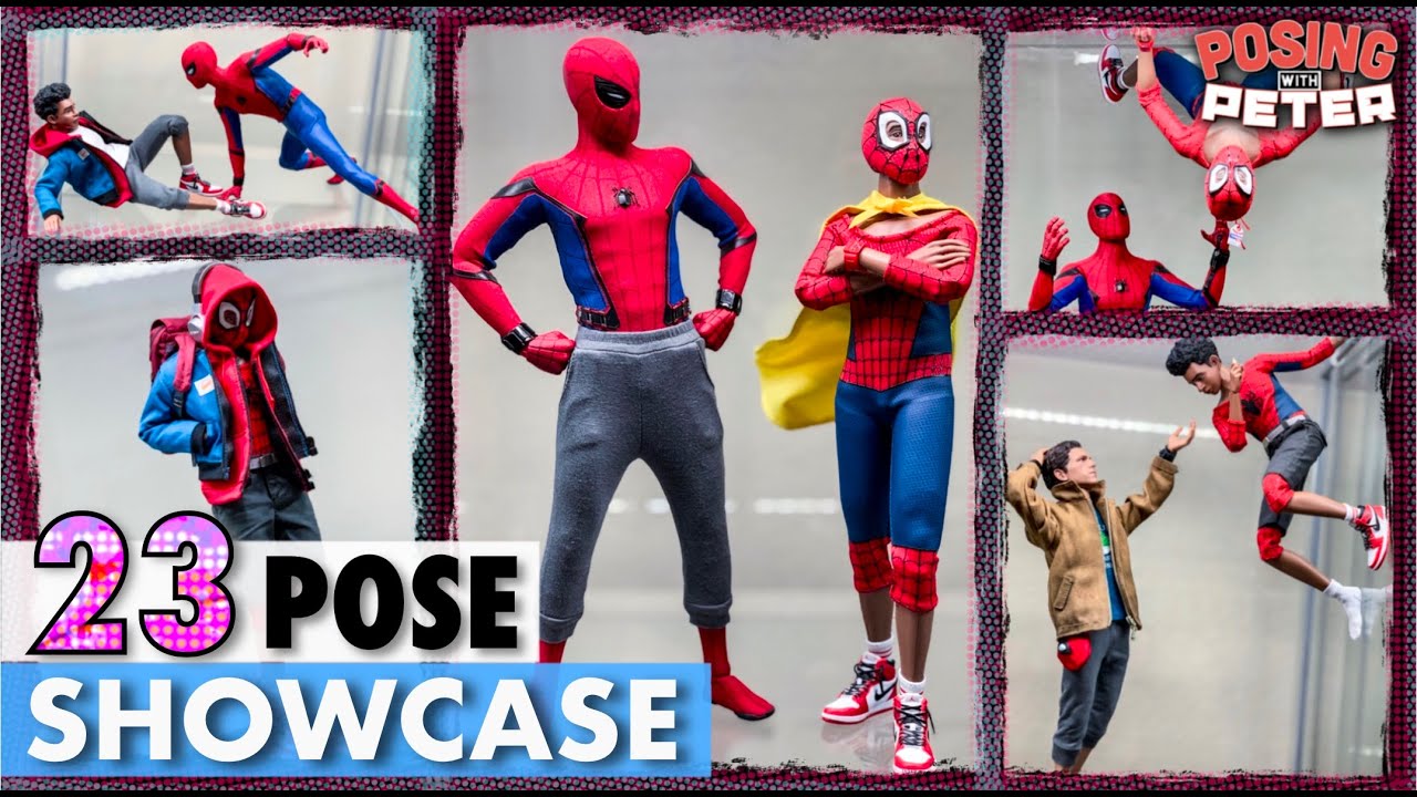 Miles Morales Pose Showcase Young Rich Toys | Into the Spider-Verse | Posing with Peter