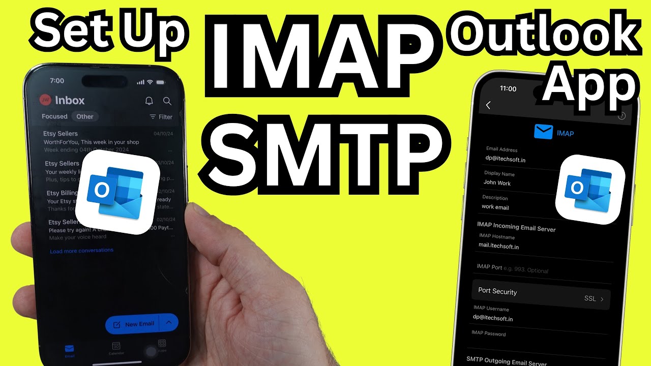 How To Set Up The Outlook App On iPhone (IMAP & SMTP over SSL)