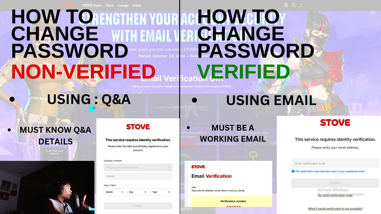 CrossFire PH : How to Change Password for Non-Verified Email on STOVE 2024 Update