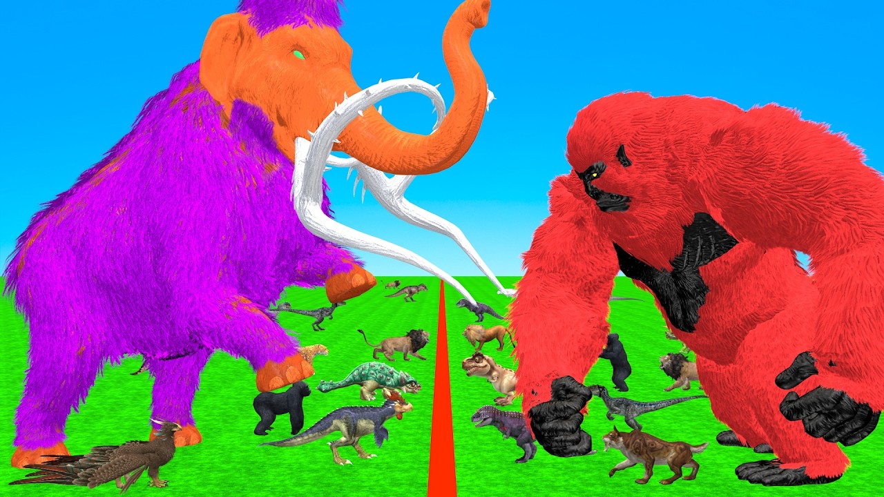 Incredible Animals Race vs Dinosaurs vs Prehistoric Mammals Speed Race Run: Who Will Win? ARBS