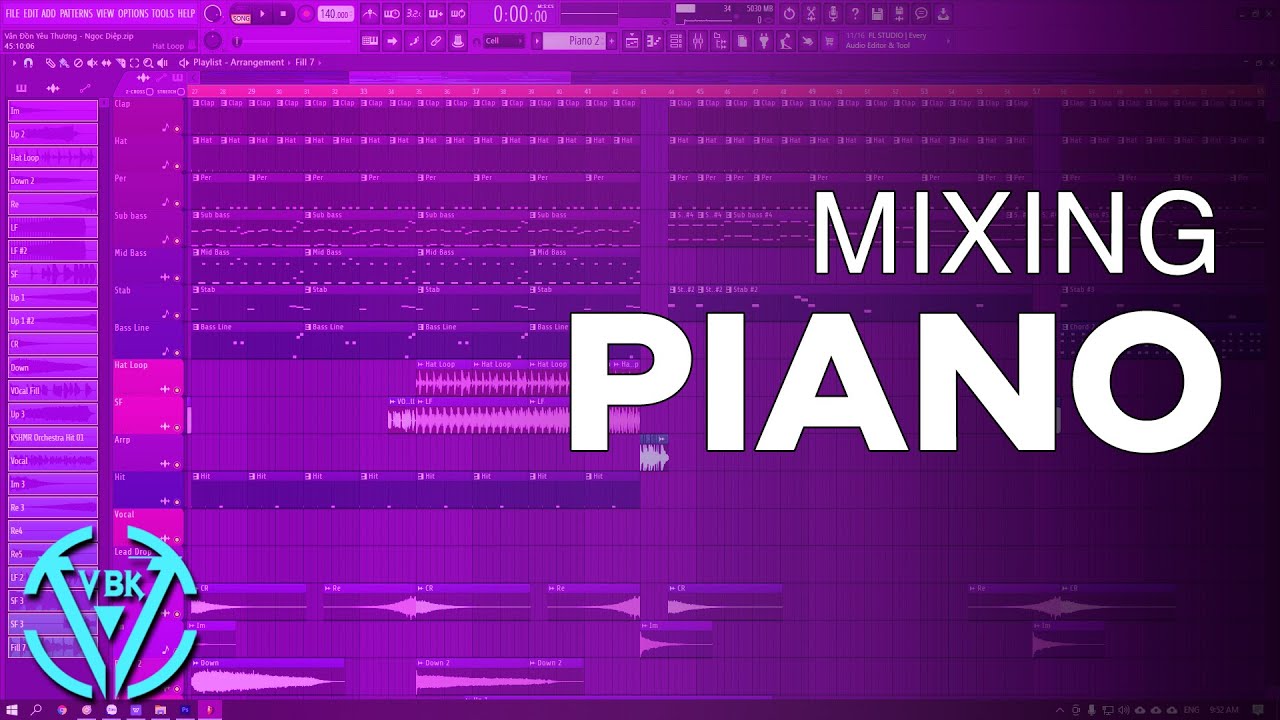 Hướng Dẫn Mixing Piano Cơ Bản Trong Một Bản Phối | VBK MUSIC