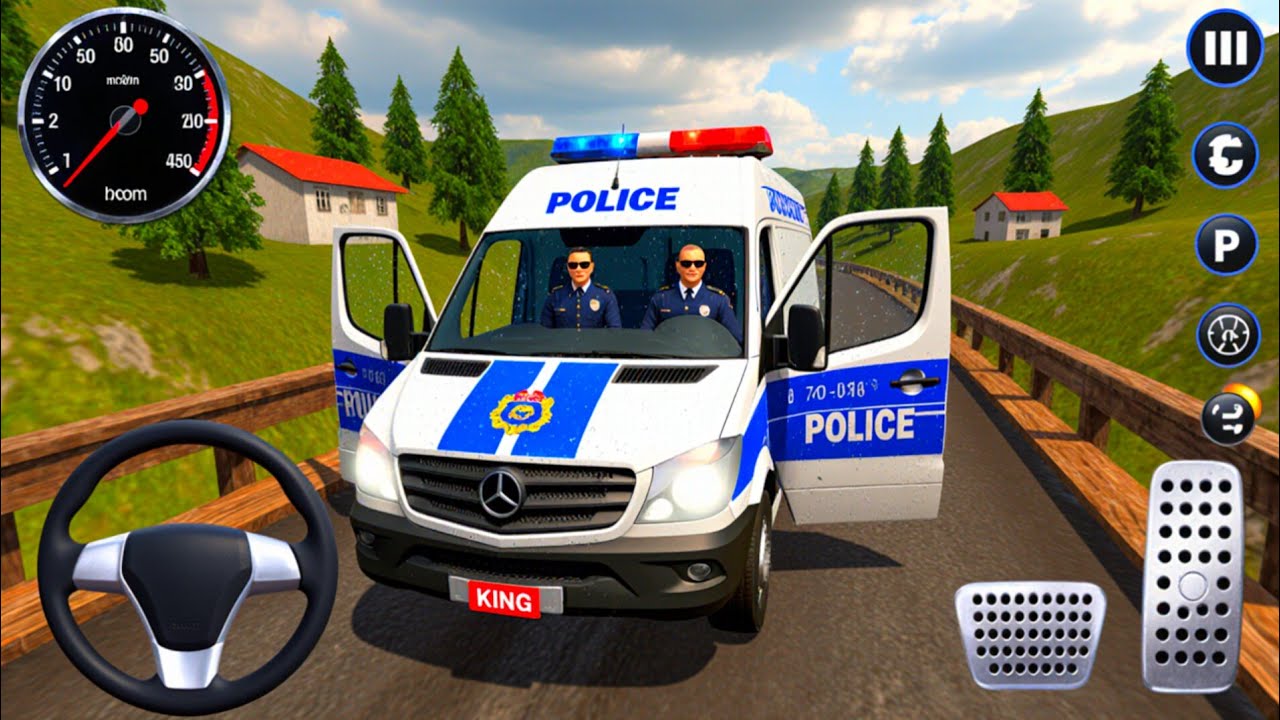 Police Van Ford Transit Driving - Minibus Simulator Vietnam - Android GamePlay 