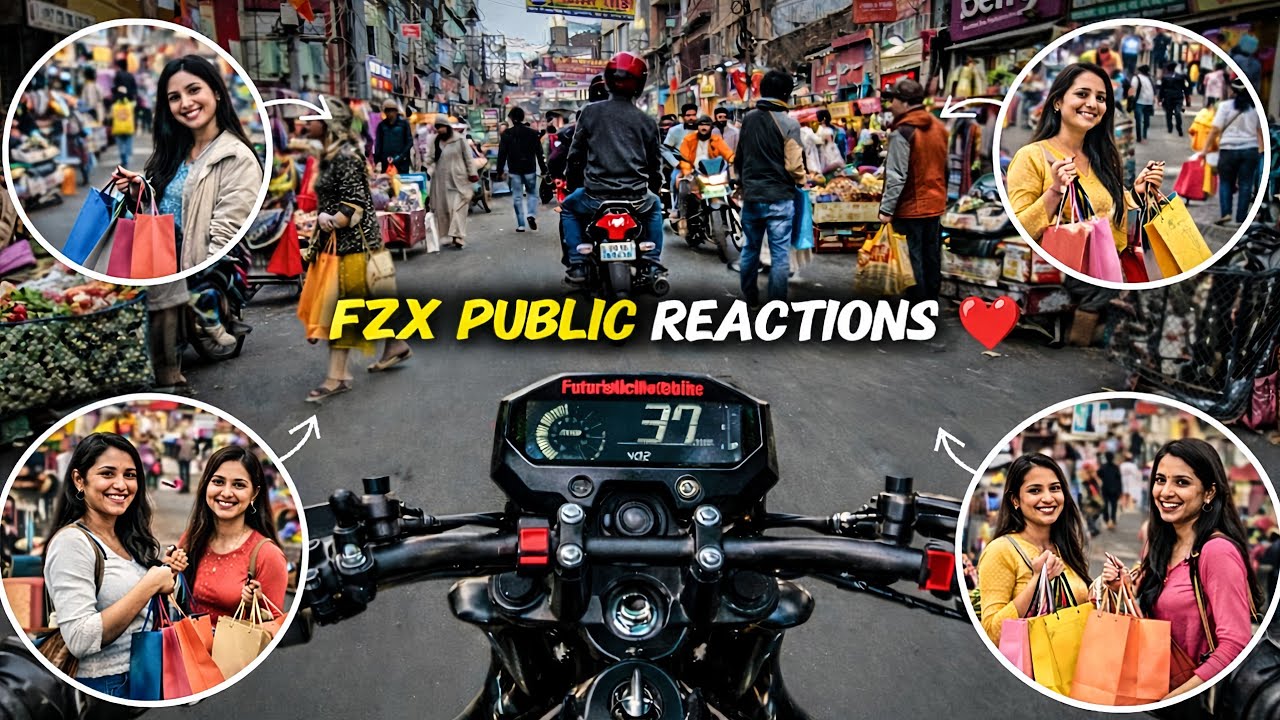 Market Mein FZX Nikali Aur Public Ka Mood Hi Badal Gaya 😳🔥
