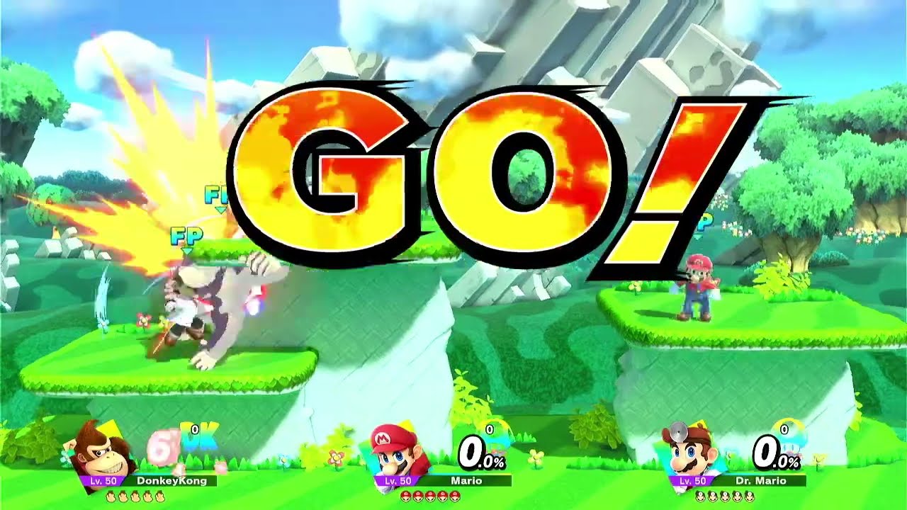 Super Smash Bros Ultimate Amiibo Fights Request Donkey Kong v Mario v Dr Mario