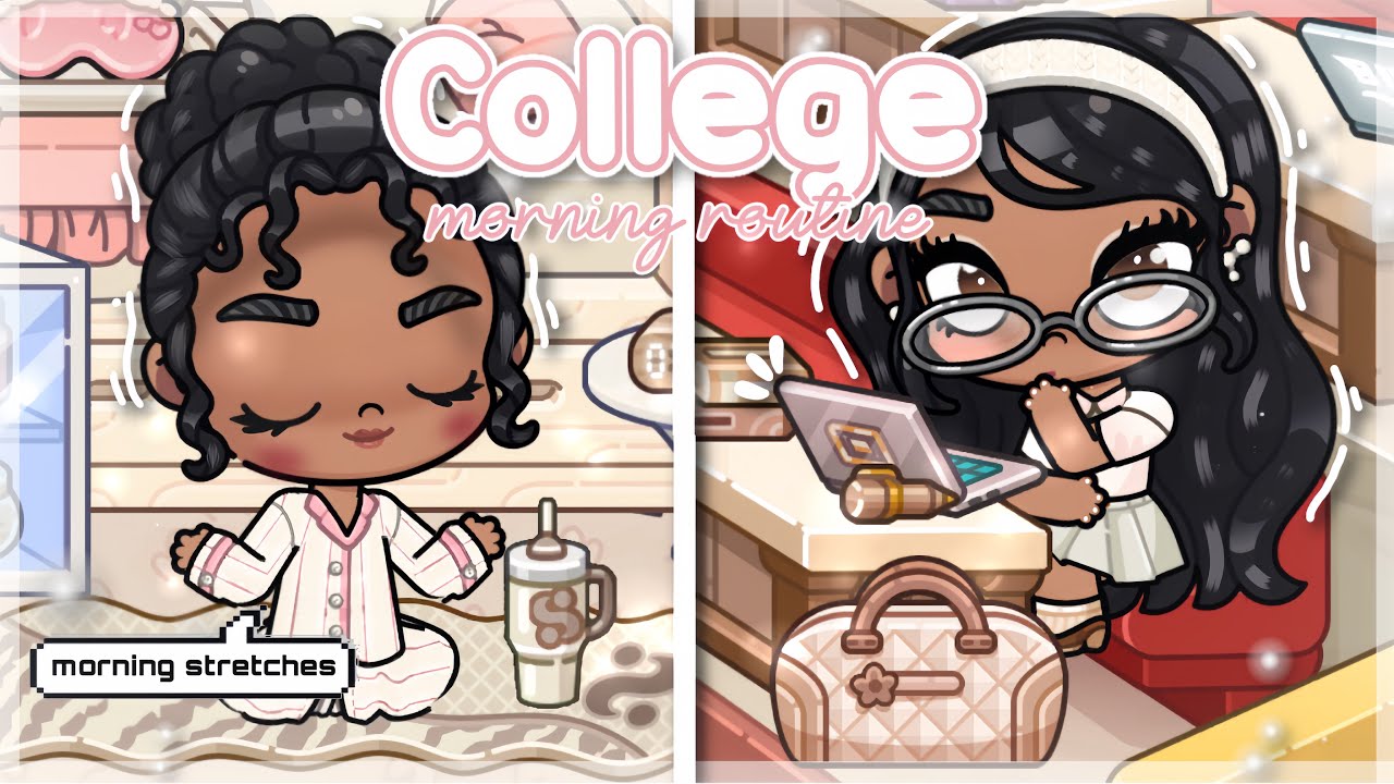 ₊⊹*aesthetic* college girl morning routine ⛅️| avatar world roleplay 