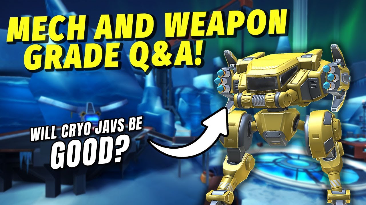 Mech and Weapon Grade Q&A: Will Cryo Javs be playable? | Mech Arena
