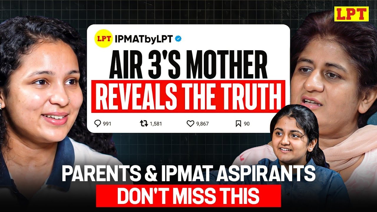 From Engineering Dreams to IIM Indore 🏆| IPMAT Topper Vidushi & Her Mother's Honest Conversation 🎙️