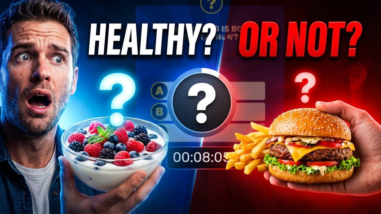 Healthy or Not? | 30 Questions Quiz #food #quiz #trivia