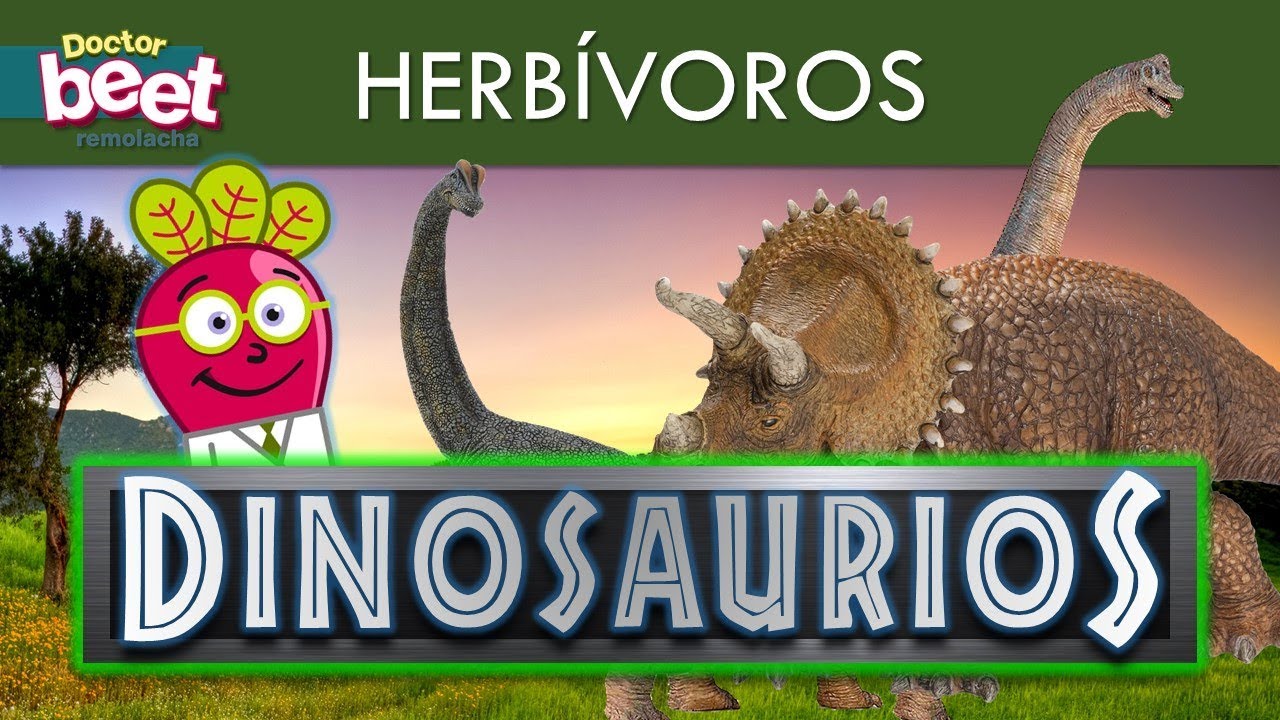 🦖 DINOSAURIOS HERBIVOROS PARA NIÑOS EN ESPAÑOL Preescolar