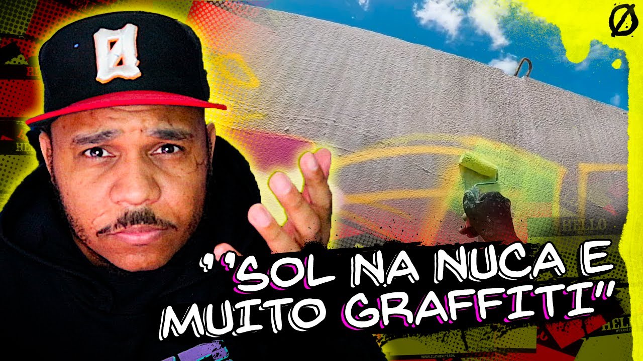 FAZENDO UM GRAFFITI DE NEON NO SOL QUENTE!!