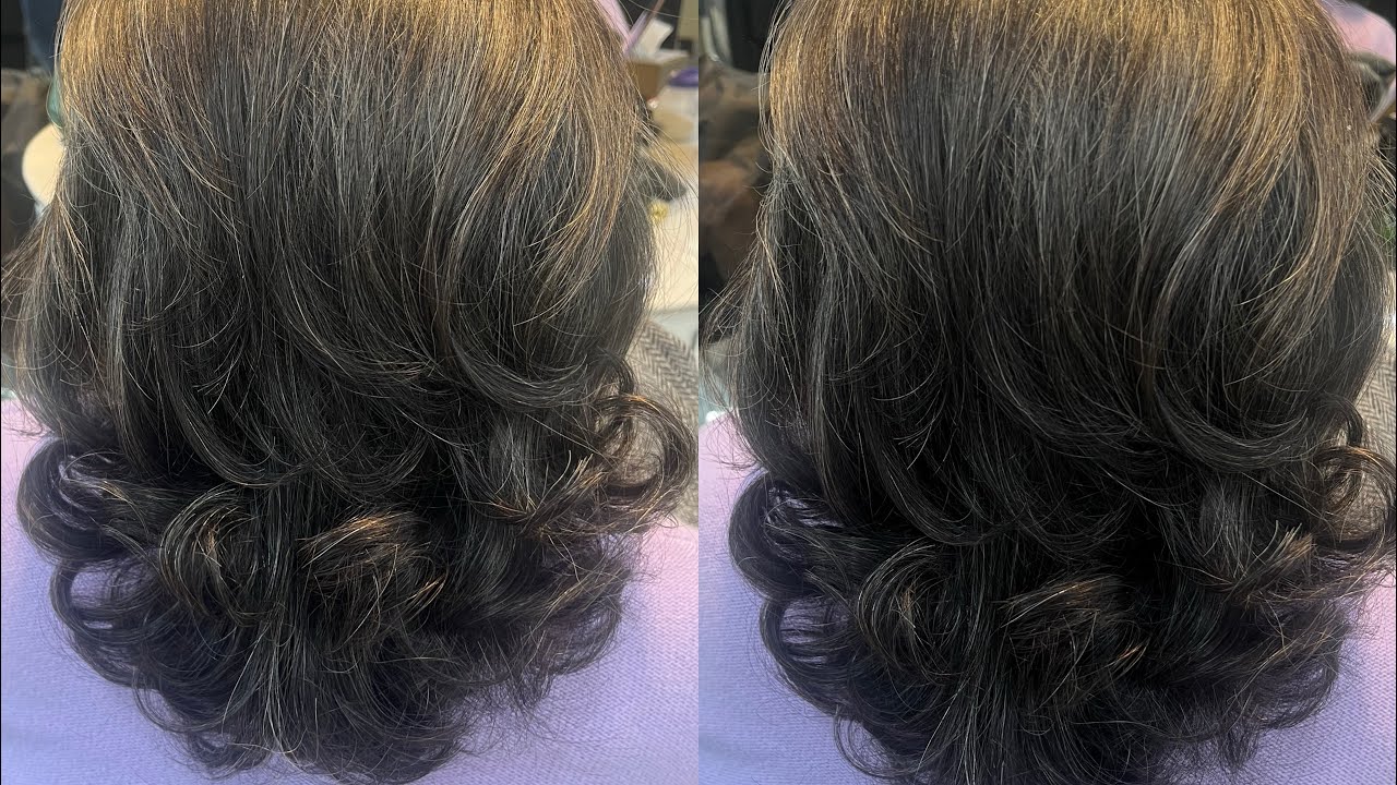 Creating volume in thin Hair step By Step