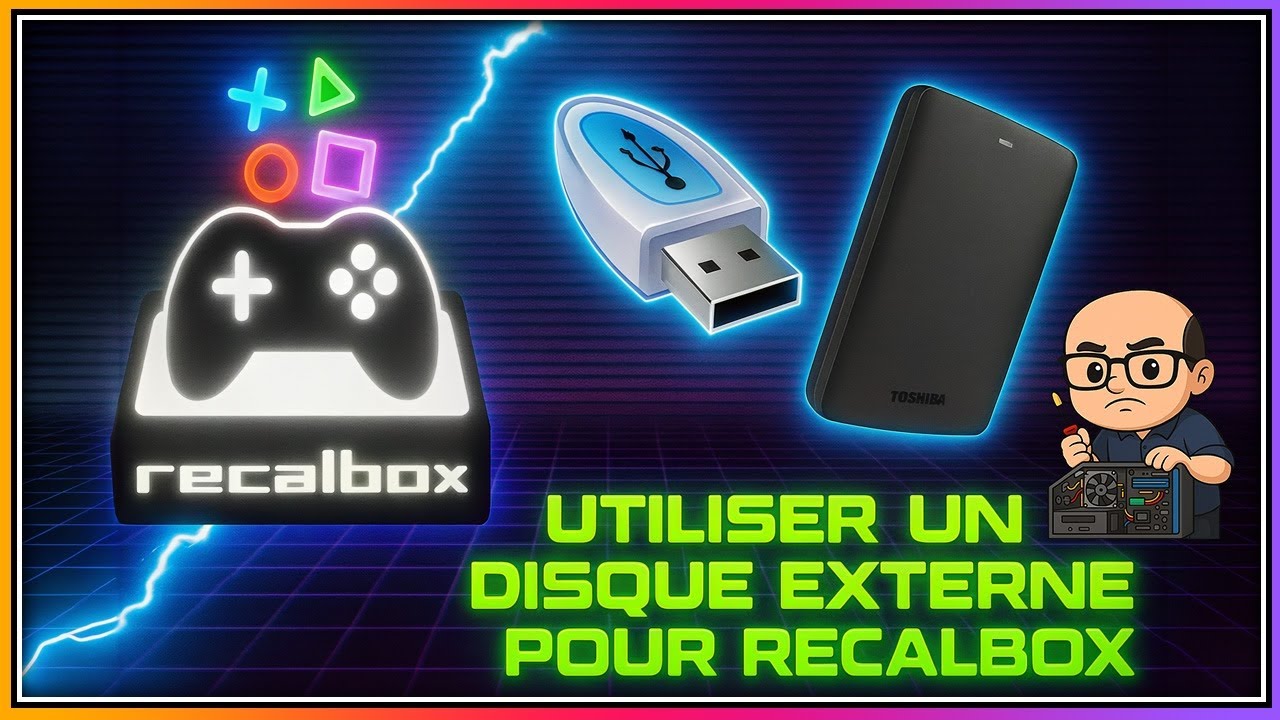 recalbox et raspberry pi utiliser un disque externe pour ses jeux et bios