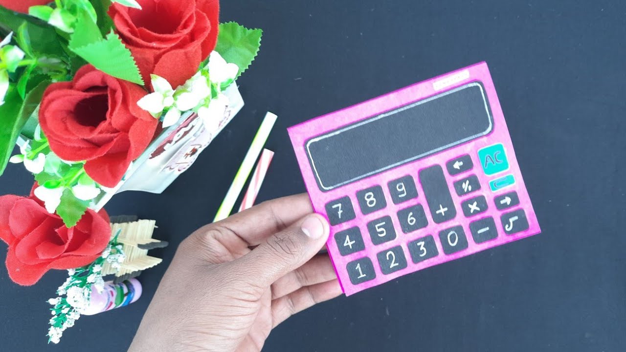 Paper Calculator Banane Ka Tarika / screen touch calculator / origami idea so art craft