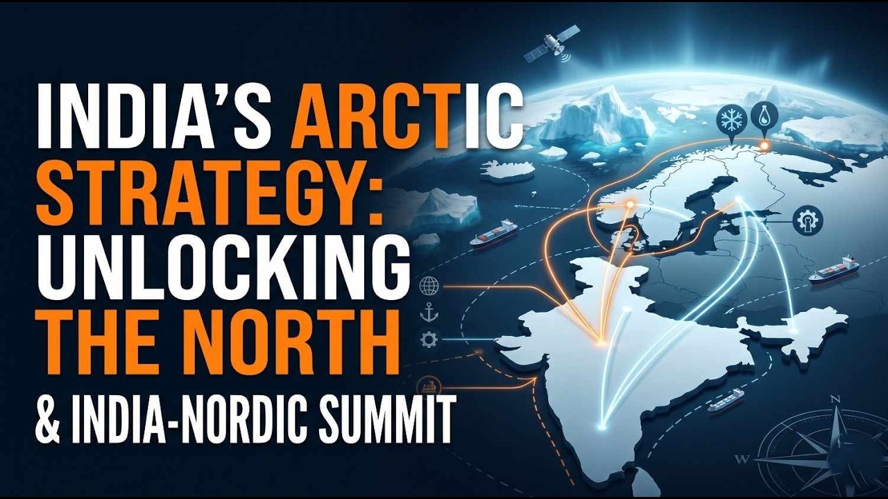 India-Nordic Summit Explained | India&rsquo;s Arctic Strategy & Geopolitics