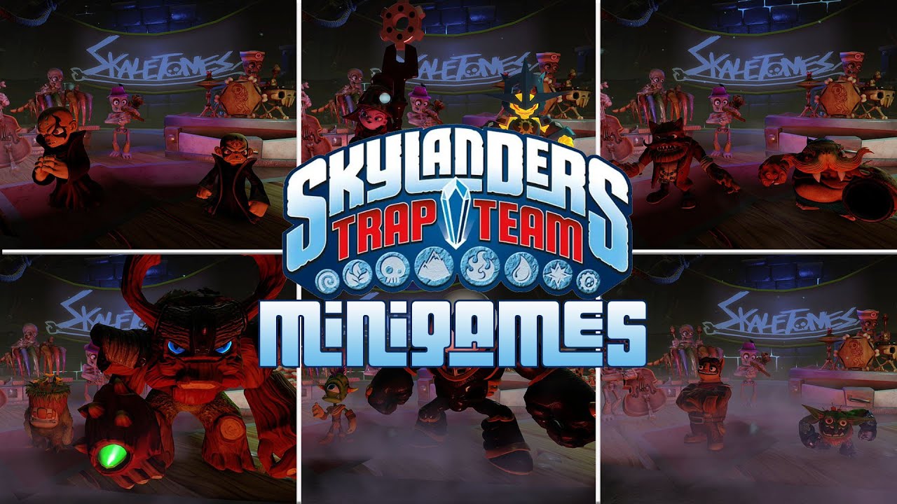 All Music Minigames Hard Difficulty Perfect 100% Combo - Skylanders Trap Team