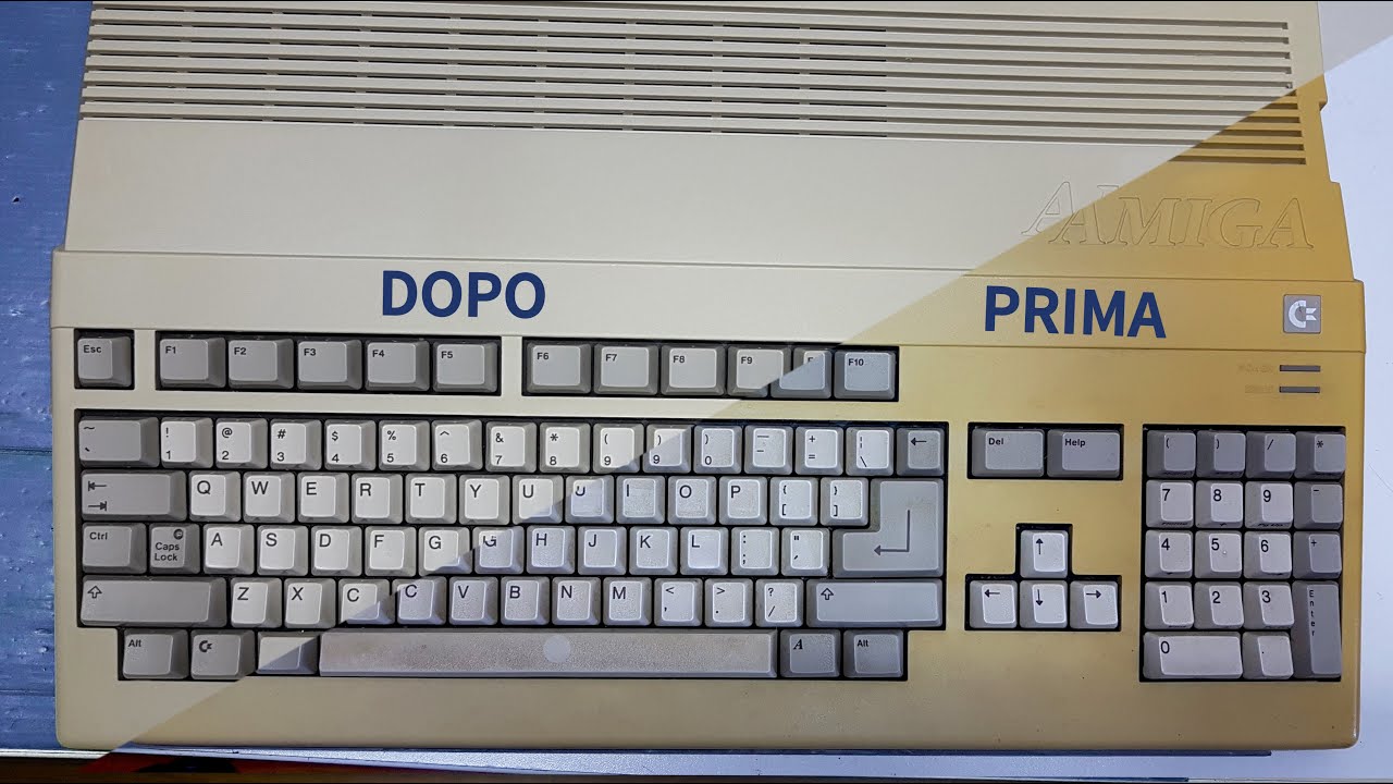 Riparazione Amiga 500 Parte 1 (Retrobrighting)