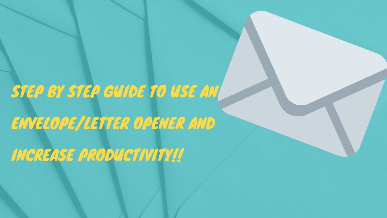 STEP by STEP Guide on how to use a Letter and Envelope Opener to Increase Productivity!